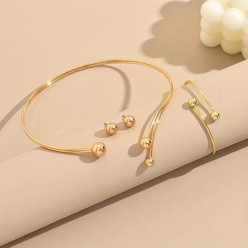 MODERN GEOMETRIC JEWELRY SET