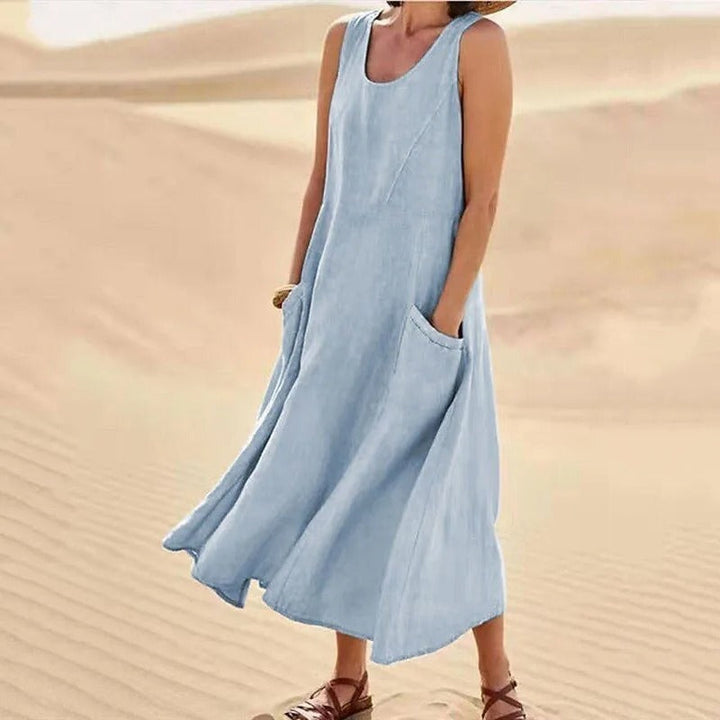 Tina Summer Linen Dress