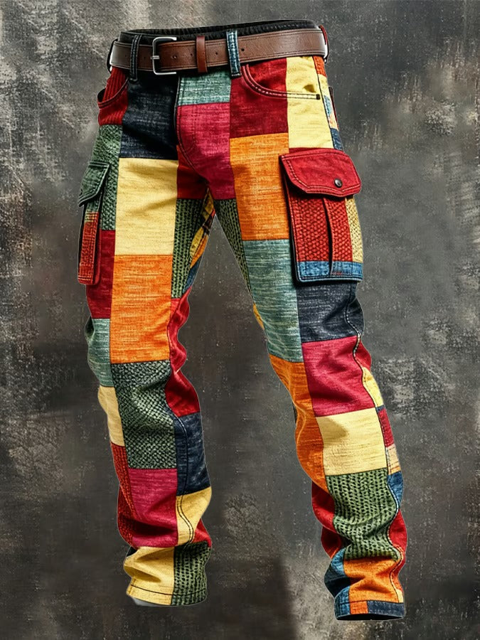 Evan | Heritage Patchwork Cargo Trousers