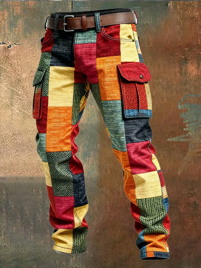 Evan | Heritage Patchwork Cargo Trousers