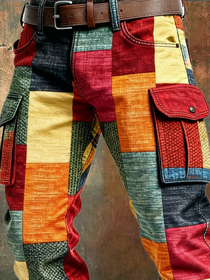 Evan | Heritage Patchwork Cargo Trousers