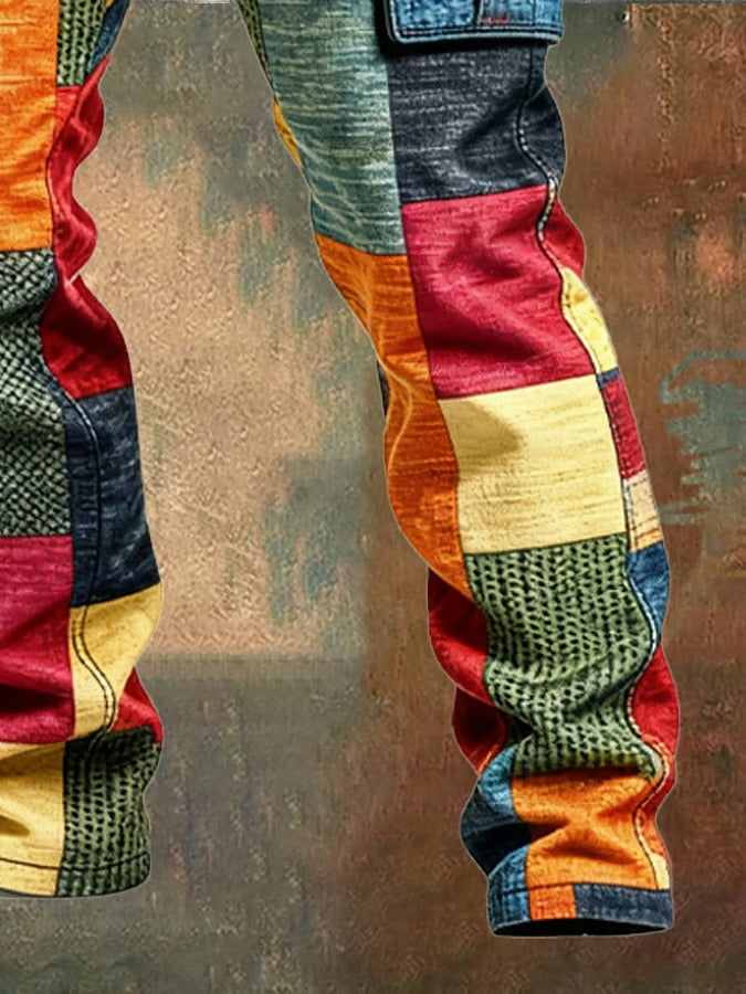 Evan | Heritage Patchwork Cargo Trousers