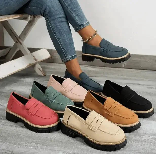 Danika Comfortable Chunky Loafer Shoes