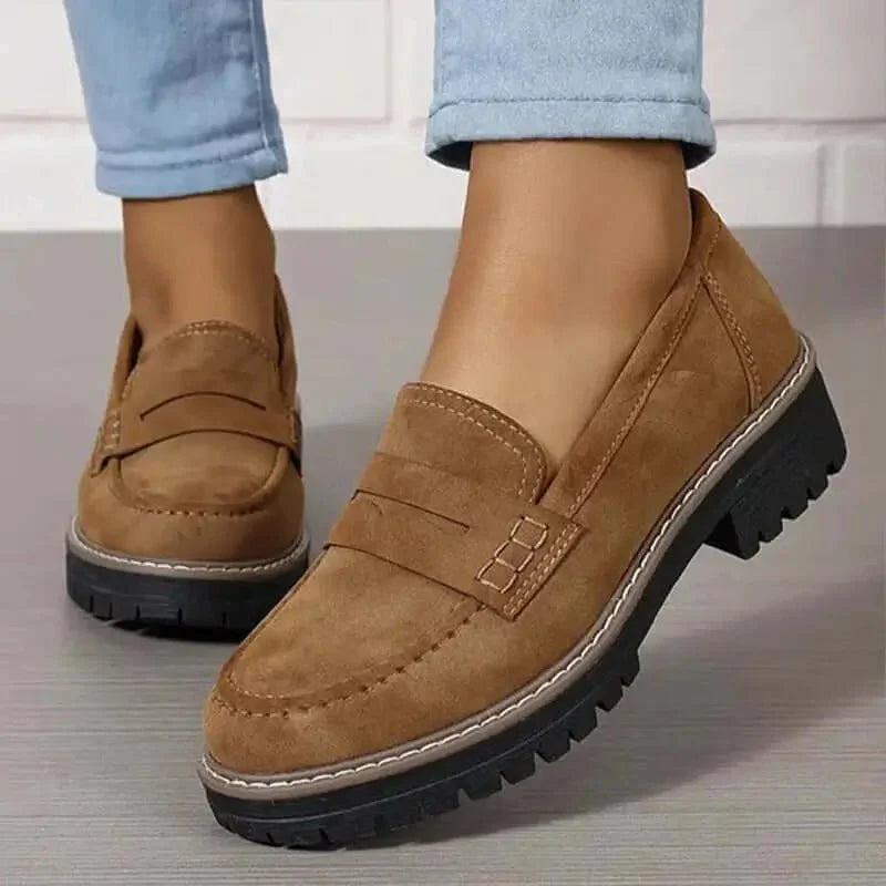 Danika Comfortable Chunky Loafer Shoes