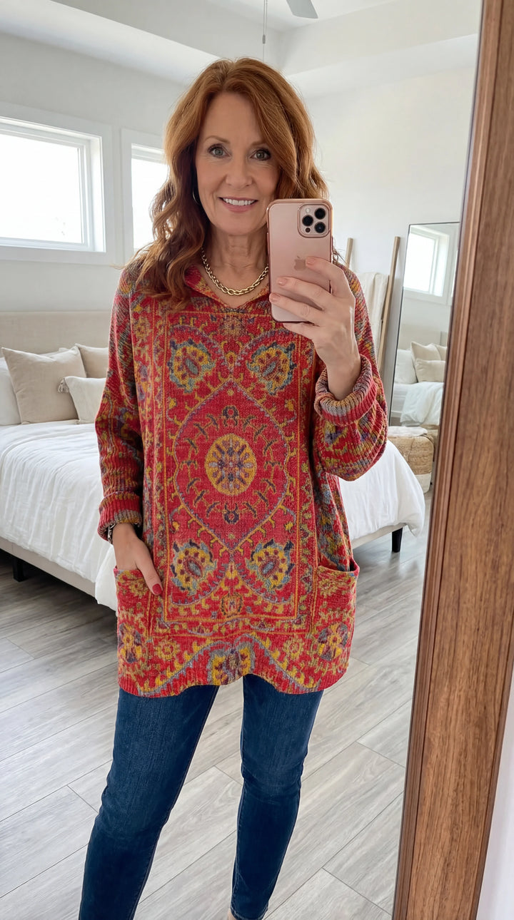 Dorothea | Hooded Knit Tunic