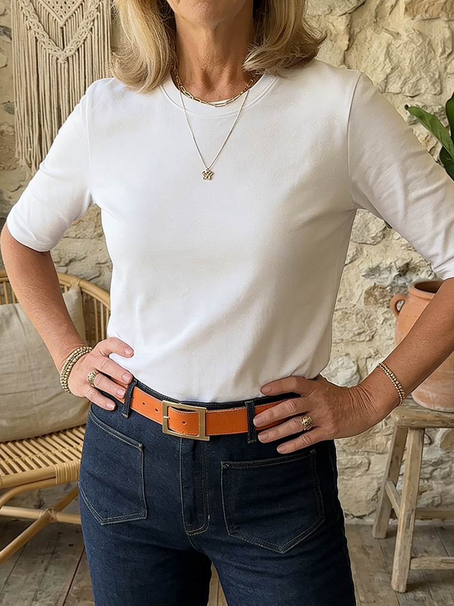 Clara | Classic Cotton-Feel T-Shirt