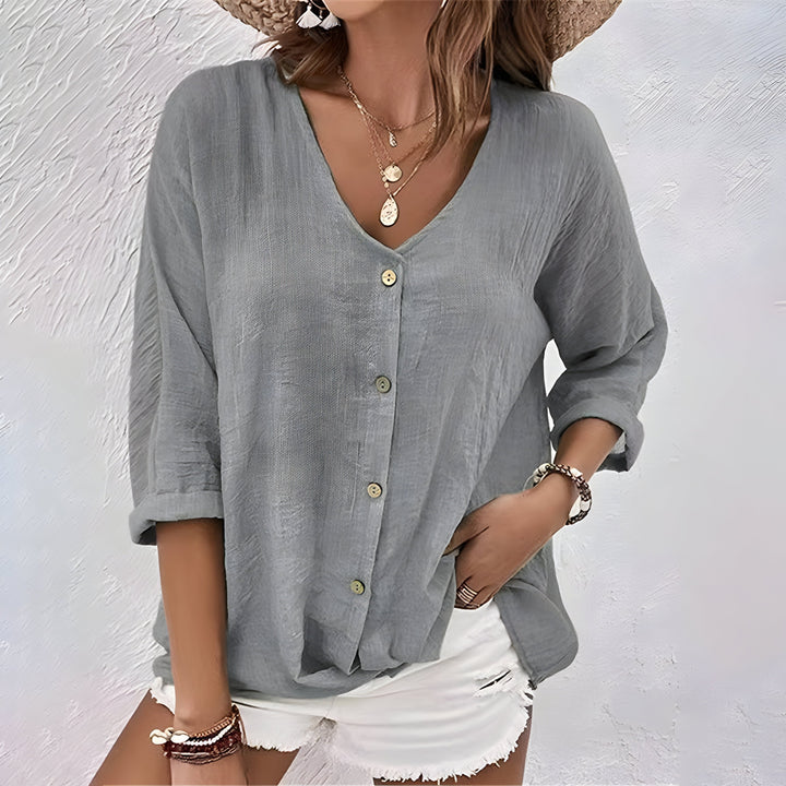 Ottoline | The Relaxed Roll-Sleeve Blouse