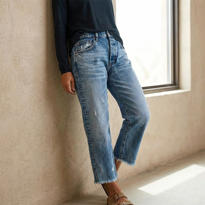 Harriet | The Cropped Straight-Leg Jean