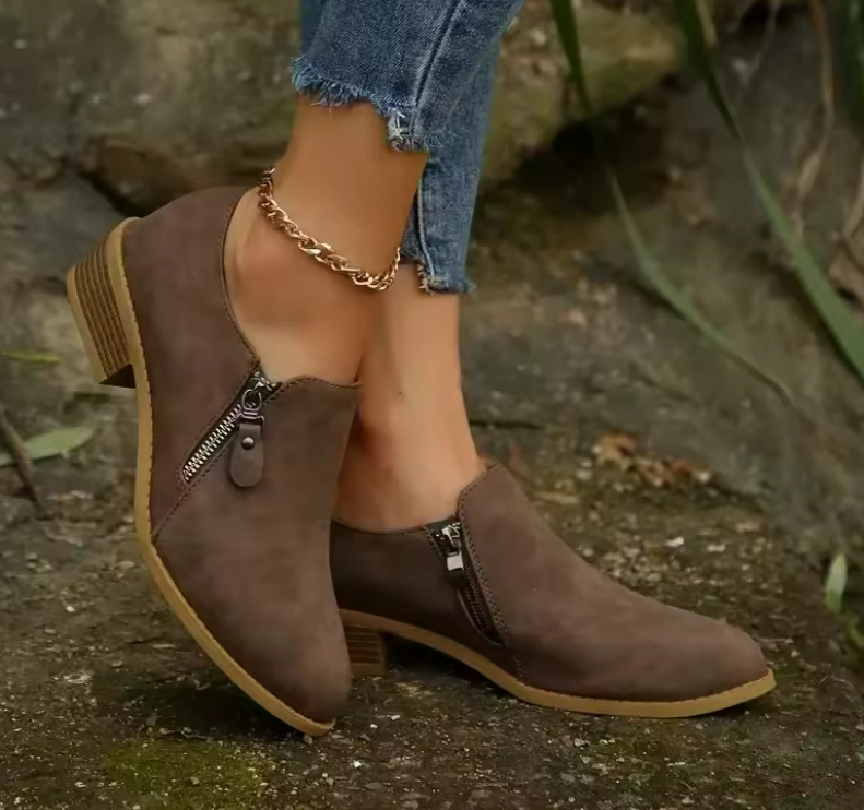 Bronte | Zip-Up Ankle Boots